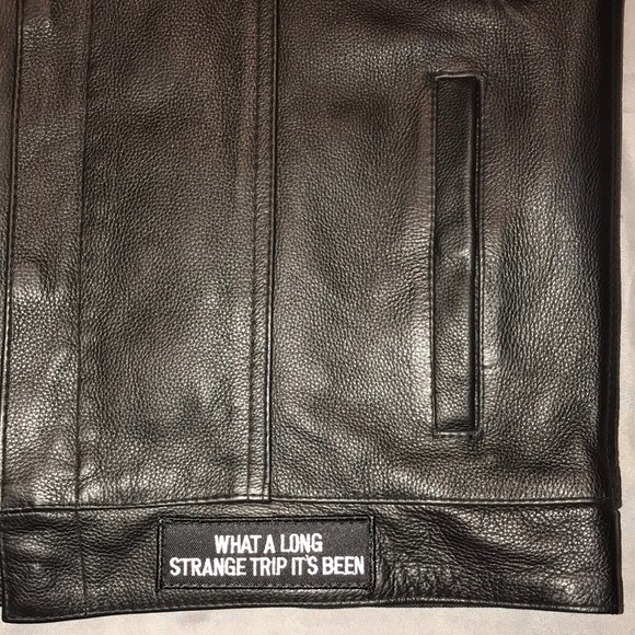 Street & Steel Redwood Leather Vest, XL, New with patches! - Picture 6 of 15